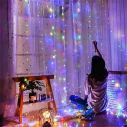 3/4/6m LED Curtain Garland USB Plug Fairy Lights Festoon Ramadan Eid Mubarak Wedding Window Room Valentine's Day Decoration 2026