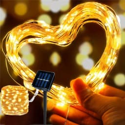Outdoor Solar Rope Light Waterproof Garden Christmas Decoration Xmas Garland Tube String Light LED Fairy String Lights