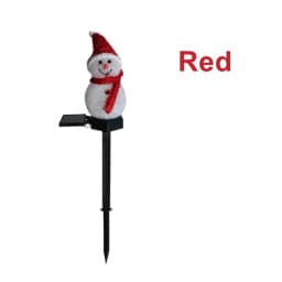1pc Christmas Snowman Pathway Lights Solar Outdoor Snowman Stakes Lights For Home Patio Yard Garden Park Porch Street Xmas Decor