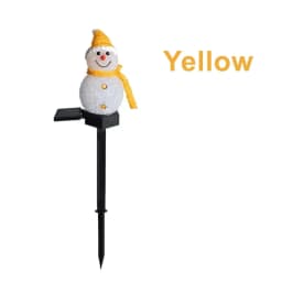 1pc Christmas Snowman Pathway Lights Solar Outdoor Snowman Stakes Lights For Home Patio Yard Garden Park Porch Street Xmas Decor