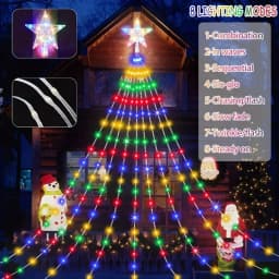 Christmas Trees New Year's Eve Decorations Christmas Decoration 2025 Garden Ambience Lights Christmas Star String Lights