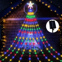 Christmas Trees New Year's Eve Decorations Christmas Decoration 2025 Garden Ambience Lights Christmas Star String Lights
