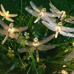 1PC 10 LED Dragonfly Fairy Lamp Battery Powered For Home Garden Wedding Party Decor