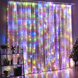 3x3/4x3/6x3m LED Curtain String Lights Christmas Garland Fairy Light Festoon Led Light Wedding Home Bedroom Decoration Lighting