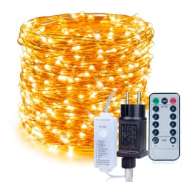 30m 50m 100m LED String Fairy Lights Remote Control Waterproof Plug in for Indoor Outdoor Christmas Holiday Wedding Garden Decor