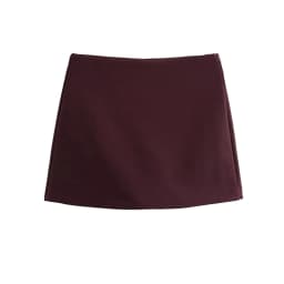 High Waist Solid Skort for Women Fashion Side Zipper Female Shorts Skirts Mujer