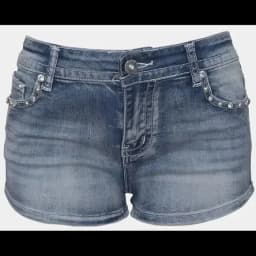 Women Rider Motorcycle Wing Rivet Embroidery Shorts Y2k Vintage Gothic Hot Girl Sexy Washed Denim Shorts Low Waist Mini Skirts