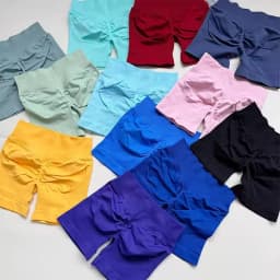 Summer Women Scrunch Bum Gym Shorts With Low Waist Yoga Shorts Seamless Scrunch Workout Running Butt Lifting Shorts