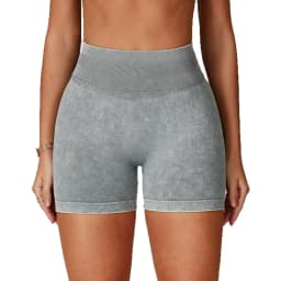 Fashionable Sexy Seamless Sand-Washed Yoga Shorts High-Waisted Hip-Lifting Shorts Tight Running Sports Fitness Yoga Pants Women