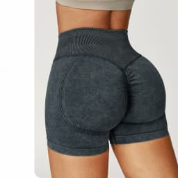Fashionable Sexy Seamless Sand-Washed Yoga Shorts High-Waisted Hip-Lifting Shorts Tight Running Sports Fitness Yoga Pants Women