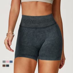 Fashionable Sexy Seamless Sand-Washed Yoga Shorts High-Waisted Hip-Lifting Shorts Tight Running Sports Fitness Yoga Pants Women