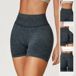 Fashionable Sexy Seamless Sand-Washed Yoga Shorts High-Waisted Hip-Lifting Shorts Tight Running Sports Fitness Yoga Pants Women