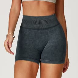 Fashionable Sexy Seamless Sand-Washed Yoga Shorts High-Waisted Hip-Lifting Shorts Tight Running Sports Fitness Yoga Pants Women