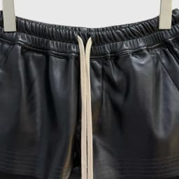 HKSH Summer New Women Dark Style Shorts PU Leather Drawstring Elastic Waist Fashion Punk Streetwear Trendy Chic Hot Pants HK9436