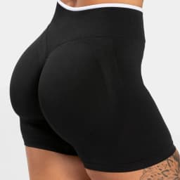Women's Seamless Gym Color Blocking Sports Shorts High Elastic Tight High Waist Hip Lifting Yoga Pants Running Sports Shorts