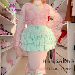 Harajuku Y2k Sweet Pink White Pumpkin Pants Lolita Autumn Winter JK Plush Shorts Japanese Kawaii Ruffles Lantern Shorts