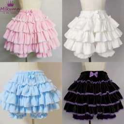 Harajuku Y2k Sweet Pink White Pumpkin Pants Lolita Autumn Winter JK Plush Shorts Japanese Kawaii Ruffles Lantern Shorts