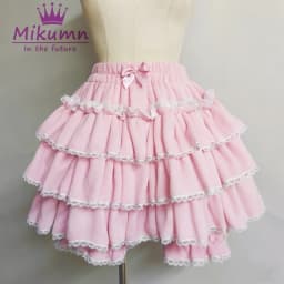 Harajuku Y2k Sweet Pink White Pumpkin Pants Lolita Autumn Winter JK Plush Shorts Japanese Kawaii Ruffles Lantern Shorts