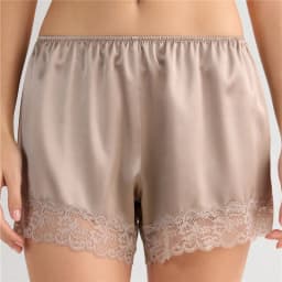 Satin Silk Shorts for Women Y2K Low Rise Lace Trim Micro Mini Shorts Cute Coquette Lounge Pajama Half Slip Bottoms