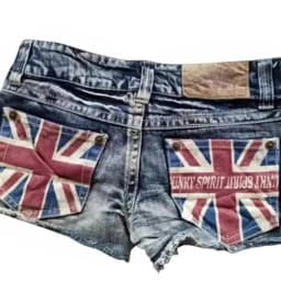 Aesthetics Harajuku Hip Hop Fashion Street Clothing Graphic Printing Women Blue Ins Style Y2k Goth Slim Casual Hot and Sexy Shor