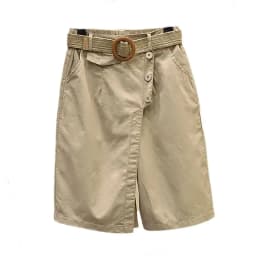 Pants Skirt for Women Shorts Summer Wide Leg Blue High Waist Straight-legged Pockets Woman Short Black Korean Fashion Culotte