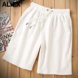 100% Cotton Women's Shorts Hot Pants,Sports Shorts Plain Bottoms,Knee-length Casual High Waisted,Korean Style Women Loose Short