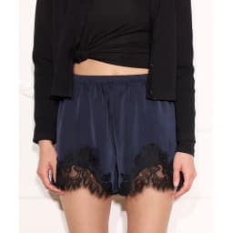 Satin Silk Boxers Shorts for Women y2k Coquette Lace Trim Micro Mini Shorts Knickers Low Rise Loungewear Slip Shorts Bottoms