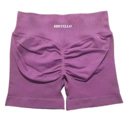 HISTELLO Impact Shorts Low Waist Seamless Scrunch Stretch Tights Women Sports Elastic Fitness Running Gym Yoga Workout Leggings
