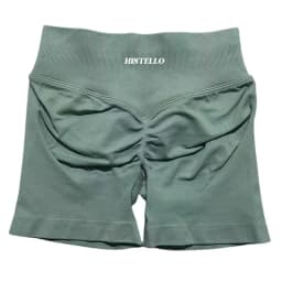 HISTELLO Impact Shorts Low Waist Seamless Scrunch Stretch Tights Women Sports Elastic Fitness Running Gym Yoga Workout Leggings