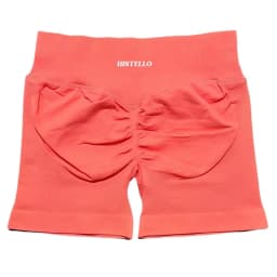 HISTELLO Impact Shorts Low Waist Seamless Scrunch Stretch Tights Women Sports Elastic Fitness Running Gym Yoga Workout Leggings