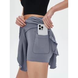Women's High Waisted Tennis Mini Skirt Tennis Yoga Golf Sports Belt Safety Pants Pocket Comfortable and Breathable Sports Skirt