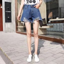 Casual Aesthetic Korean Loose Fashion Hot Wide Leg Sexy Vintage High Waist Women's Jean Denim Shorts Female Summer Short Pants