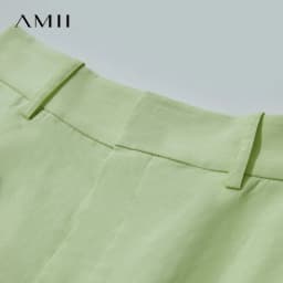 Amii Minimalist New Summer Casual Shorts For Women Loose Pants Cotton Linen Folded Cuffs Commuting Versatile Shorts 12542107