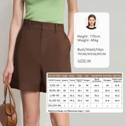 Amii Minimalist New Summer Casual Shorts For Women Loose Pants Cotton Linen Folded Cuffs Commuting Versatile Shorts 12542107