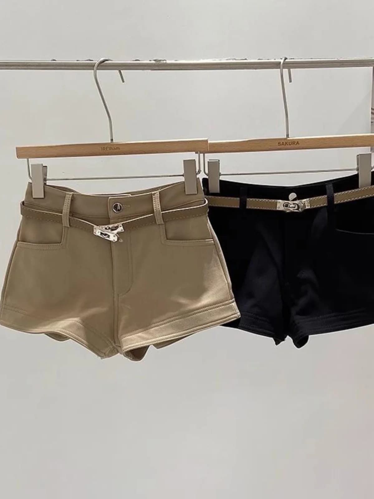 Retro Hong Kong Style Casual High Waist Women's Short Pants Autumn Winter New Butt Lifting Versatile Korean Version Slimming ...