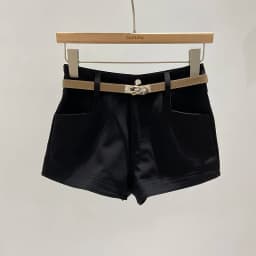 Retro Hong Kong Style Casual High Waist Women's Short Pants Autumn Winter New Butt Lifting Versatile Korean Version Slimming ...