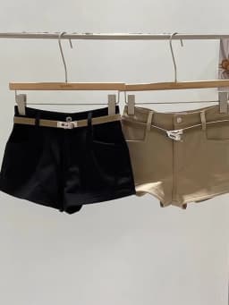 Retro Hong Kong Style Casual High Waist Women's Short Pants Autumn Winter New Butt Lifting Versatile Korean Version Slimming ...