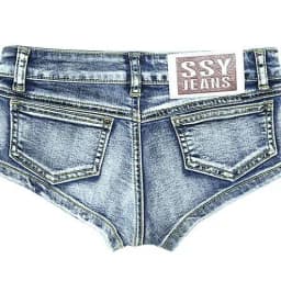 Summer New Tied Dyed Low-rise Jeans Shorts Nightclub Tight Sexy Hip Elastic Denim Super Shorts Hot Pants Women