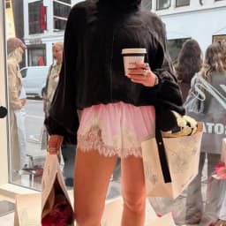 Women Satin Silk Boxers Shorts Y2k Lace Trim Micro Mini Pajama Shorts Knickers Low Rise Lounge Slip Pj Bottoms Streetwear