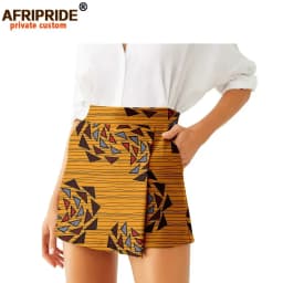 2026 Summer Women Shorts Skirts Fashion Loose High Waist Shorts Ankara Casual Short Culotte African Print Clothes Wax A2021007