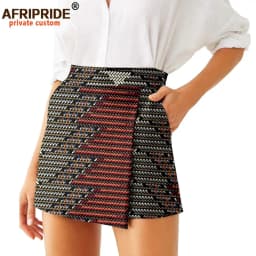 2026 Summer Women Shorts Skirts Fashion Loose High Waist Shorts Ankara Casual Short Culotte African Print Clothes Wax A2021007
