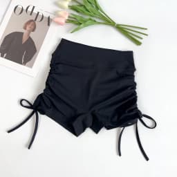 Summer High-Waisted Women's Yoga Fitness Shorts Sexy Drawstring Tied Three-Part Sports Hot Pants for Fitness And Exercise
