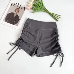 Summer High-Waisted Women's Yoga Fitness Shorts Sexy Drawstring Tied Three-Part Sports Hot Pants for Fitness And Exercise