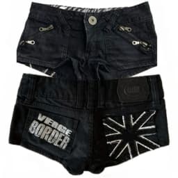 High-waisted denim shorts Y2k American dark blue women's 2026 spring and summer fashion hip-hop goth casual slim shorts