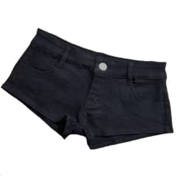 Sexy Elastic Super Shorts Y2K Spice Girl Style Hot Pants Super Low Waist Cotton Tight Black and White Shorts