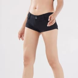 Sexy Elastic Super Shorts Y2K Spice Girl Style Hot Pants Super Low Waist Cotton Tight Black and White Shorts
