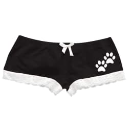 Women cat paw print lace trimmed short perfect summer hi hop punk style sexy and slim fit Harajuku Emo girl versatile street Y2K