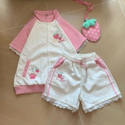 Kimutomo Shorts Women Embroidery Strawberry Loose Sweet Summer New Fashion Y2k Aesthetic Harajuku Shorts Female Preppy Style