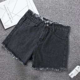 2026 New Summer Shorts Women Jeans High-waisted Denim Short Pants Female Rough-selvedge Outside Casual Sports Shorts Loose Jeans