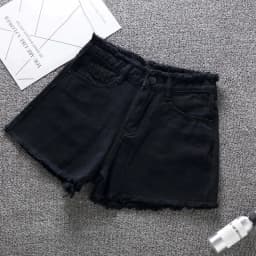 2026 New Summer Shorts Women Jeans High-waisted Denim Short Pants Female Rough-selvedge Outside Casual Sports Shorts Loose Jeans